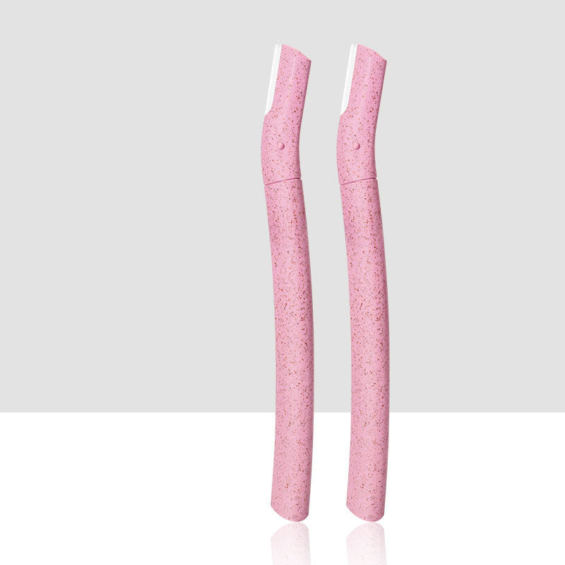 2 Pcs Eyebrow Trimmer Set Macro Safety Eyebrow Razor Ladies Eyebrow Shaver Shaved Eyebrow Knife Beauty Tool eprolo
