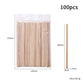 100-Piece Bag of Disposable Wooden Sticks for Hair Removal Waxing and Scraping Tools eprolo