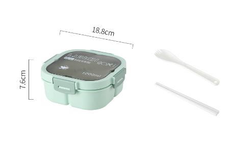 Classic simple microwaveable portable salad box lunch box with cutlery eprolo