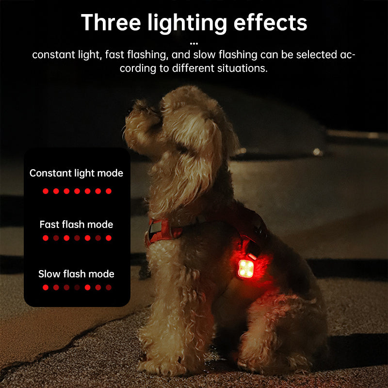 USB Rechargeable 3-Mode LED Pet Safety Light - Glowing Collar for Dogs and Cats eprolo
