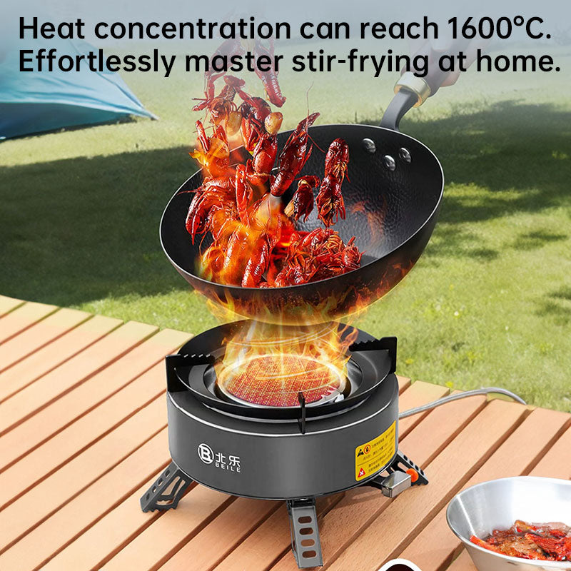 New Explorer 4000W infrared camping stove: portable, windproof, with electronic ignition for outdoor cooking. eprolo