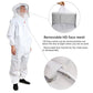 Bee Suit Professional Beekeeping, Anti-Bee Ventilated Full Body Suit with Veil Hat, Elastic Cuffs Beekeeper Protective Wear eprolo