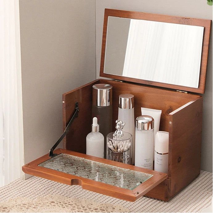 Desktop storage box household cosmetics storage cabinet eprolo