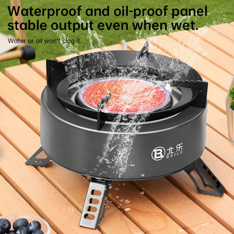 New Explorer 4000W infrared camping stove: portable, windproof, with electronic ignition for outdoor cooking. eprolo