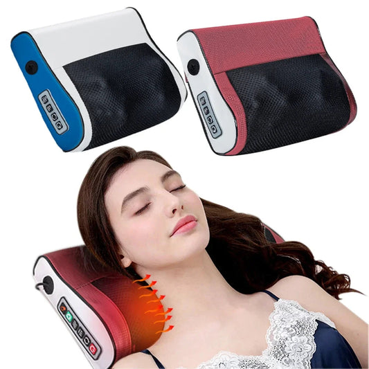 4 Key Smart Cervical Neck Shoulder Electric Waist Back Shiatsu Massage Pillow Heated Car Seat Massage Neck and Shoulder Massager eprolo