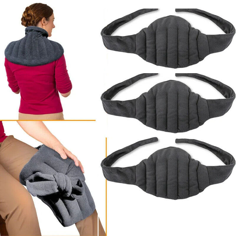 Microwave Heating Waist Belt with Flaxseed Filling, Warm Abdominal Heat Therapy Belt, Double-Sided Plush Neck and Shoulder Heat Pad eprolo