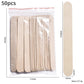 100-Piece Bag of Disposable Wooden Sticks for Hair Removal Waxing and Scraping Tools eprolo