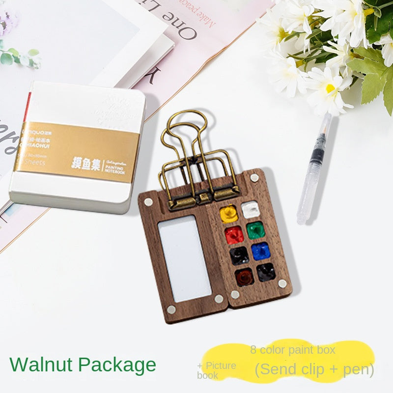 Mini Watercolor Paint Set with Small Drawing Book for Kids and Primary School Students, Portable Sketchbook and Art Kit eprolo