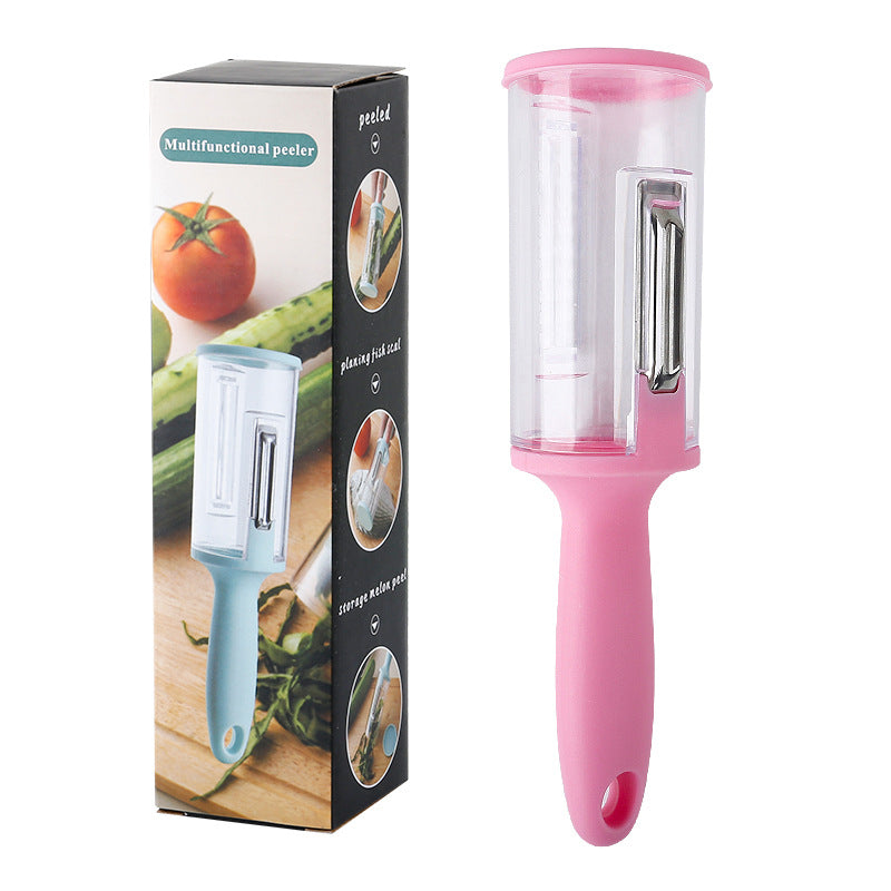 Multifunctional Peeler With Storage Box The Ultimate Solution For Peeling Vegetables, Fruits, And Scaling Fish eprolo