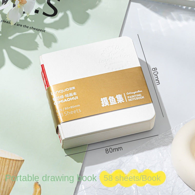 Mini Watercolor Paint Set with Small Drawing Book for Kids and Primary School Students, Portable Sketchbook and Art Kit eprolo