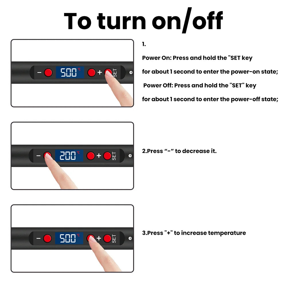 Type C  Smart Soldering Iron with PD/QC 65W Fast Charging Adjustable Temperature Control for Electronics PCB Repair Tool alfamoba