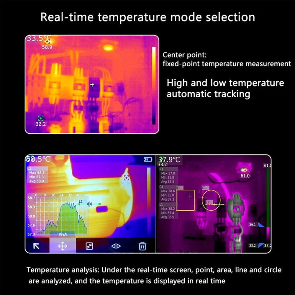 UNI-T UTi260E UTi320E Thermal Imager High Resolution Infrared Thermal Camera Infrared Heat Image Thermographic Camera alfamoba