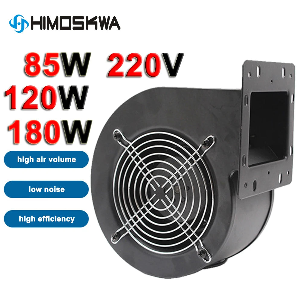 Industrial frequency centrifugal fan 85W 120W 180W 240W industrial cooling multi-wing silent air blower 220V alfamoba