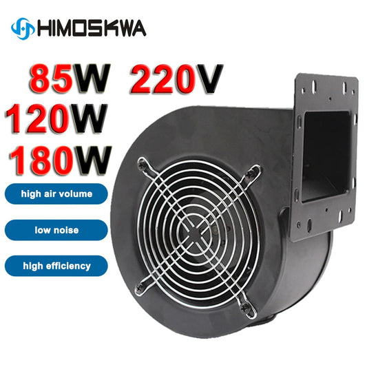Industrial frequency centrifugal fan 85W 120W 180W 240W industrial cooling multi-wing silent air blower 220V alfamoba