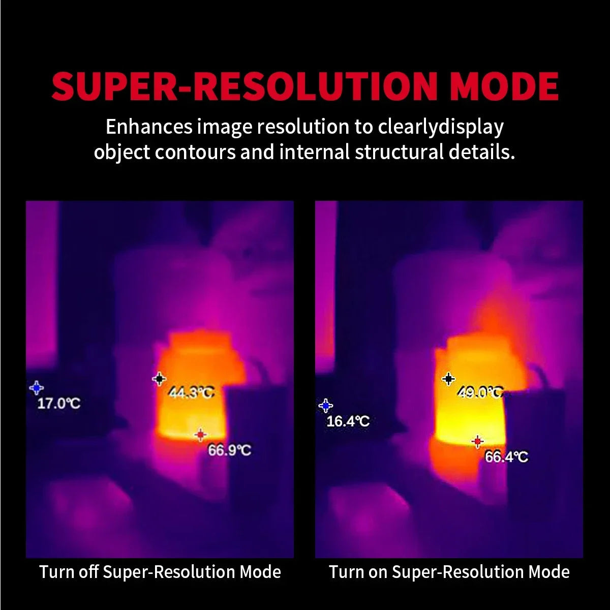 HABOTEST HT821A rechargeable thermal imaging camera -20 ℃~550 ℃ waterproof, dustproof, and anti drop handheld thermal imaging alfamoba