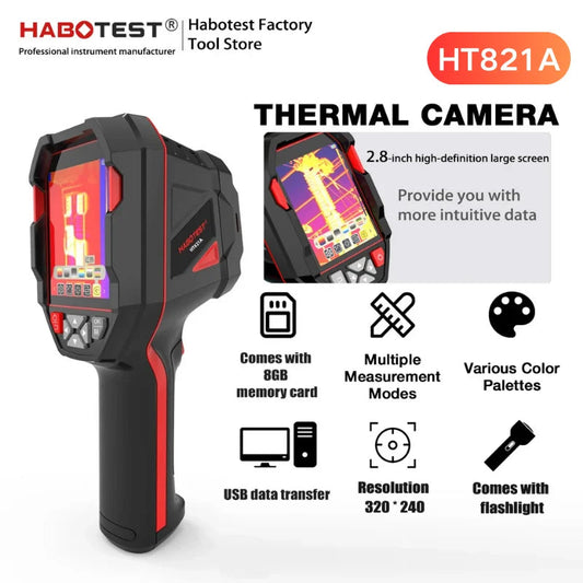 HABOTEST HT821A rechargeable thermal imaging camera -20 ℃~550 ℃ waterproof, dustproof, and anti drop handheld thermal imaging alfamoba