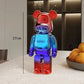 27cm Graffiti Bear Statue Paint Block Bear Decor Resin Desktop Ornaments Home Decoration Living Room Bear Floor Sculpture Gifts eprolo