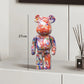 27cm Graffiti Bear Statue Paint Block Bear Decor Resin Desktop Ornaments Home Decoration Living Room Bear Floor Sculpture Gifts eprolo